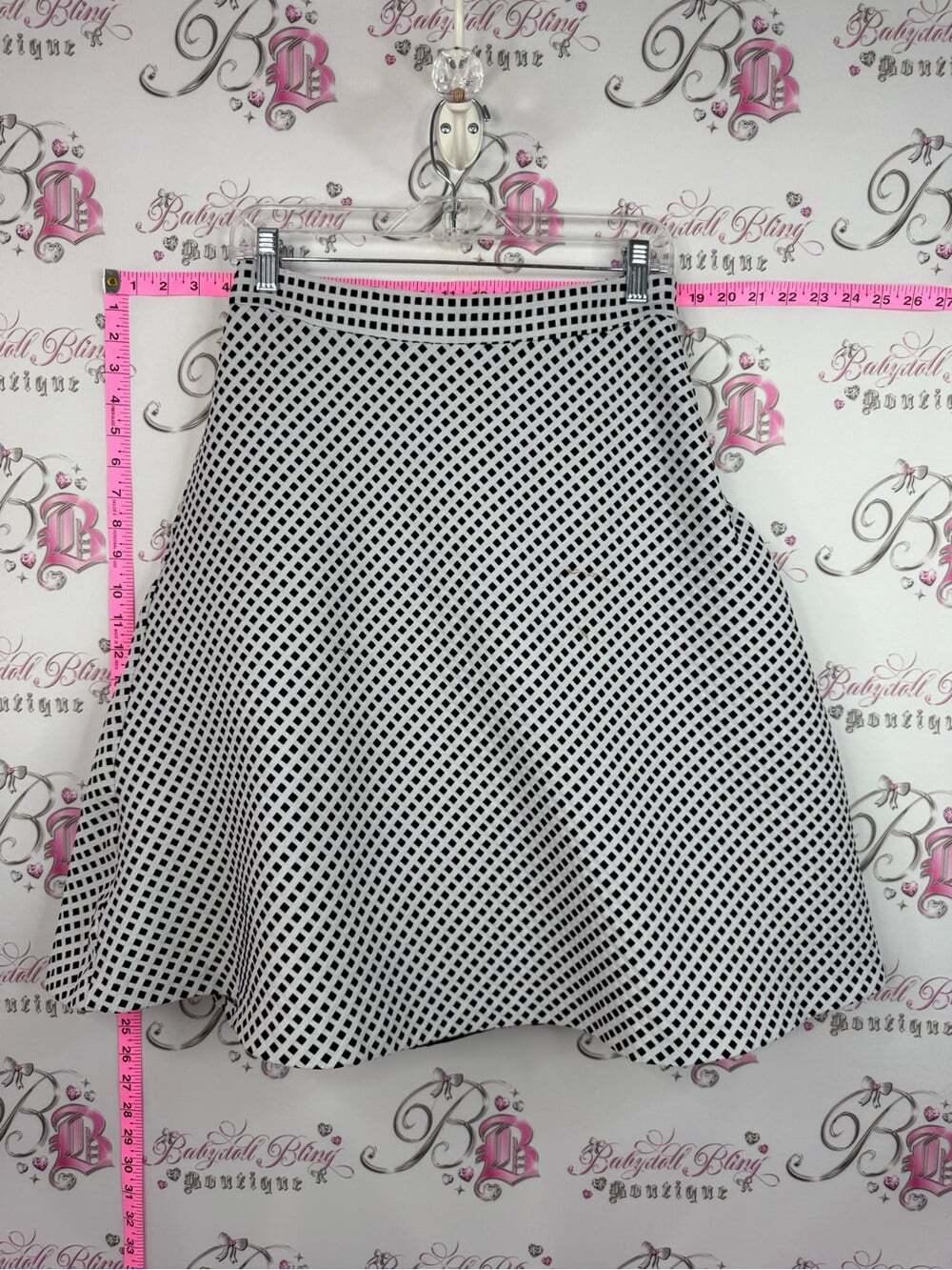 RW&CO. Skirt Black and White Circle Skater Skirt